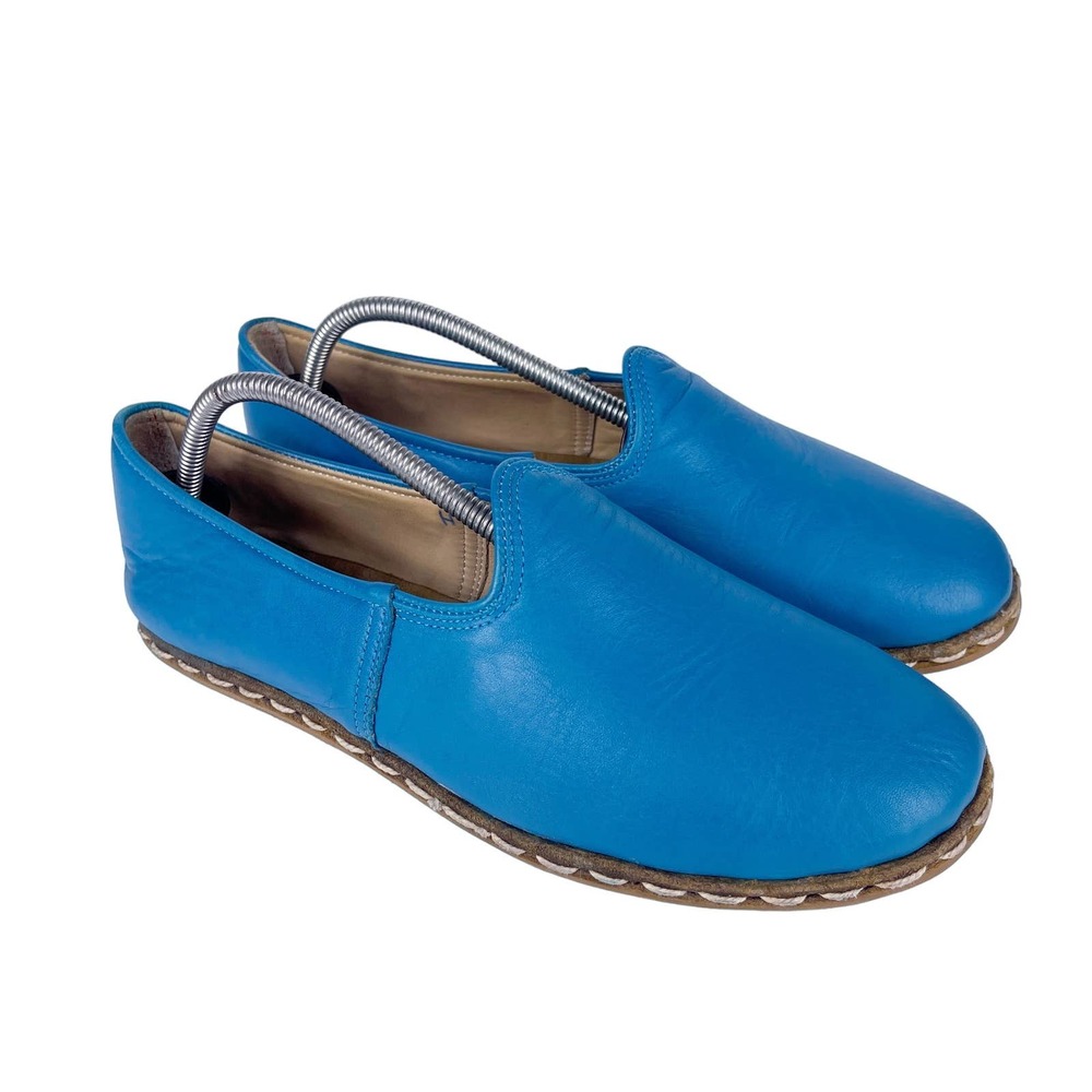 Sabah Paros Turquouise Blue Handmade in Turkey Casual Shoes Men's 41 US 9
